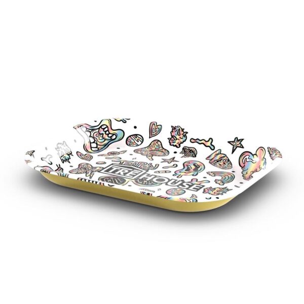 Metal Rolling Tray – White - Image 5