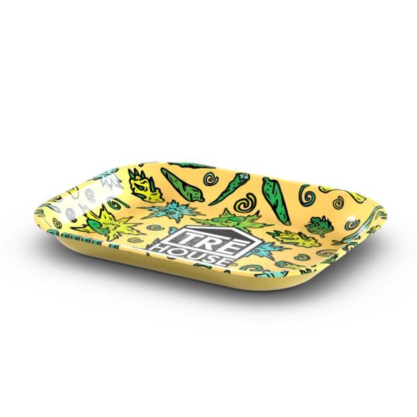 Metal Rolling Tray – Yellow - Image 5