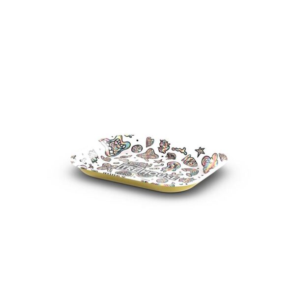 Metal Rolling Tray – White - Image 3